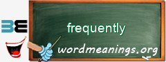 WordMeaning blackboard for frequently